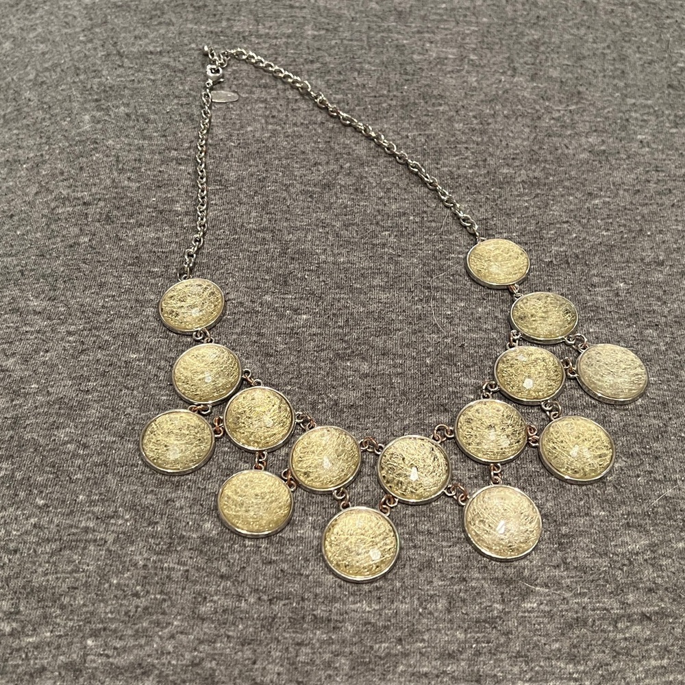 Gray stone, charming Charlie’s statement necklace